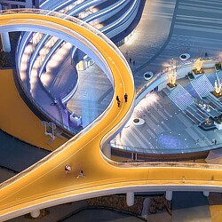 A close-up of a yellow machine.